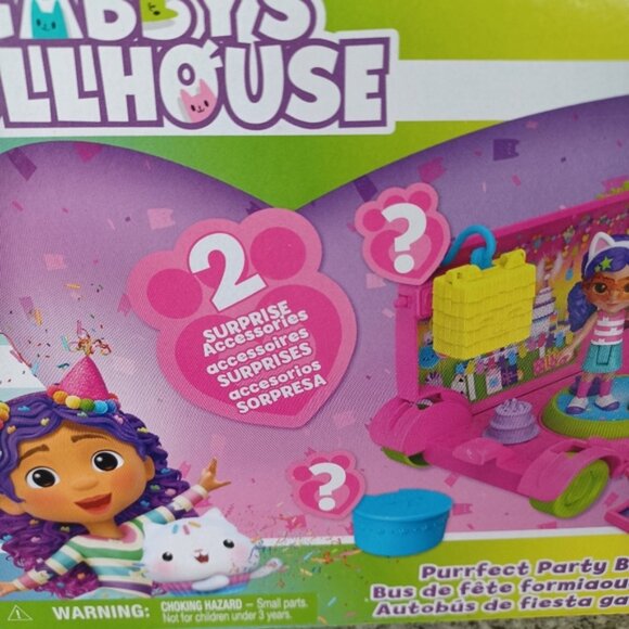 Party Bus Toy Gabby's Dollhouse Kids DJ Catnip Fun - Picture 3 of 11